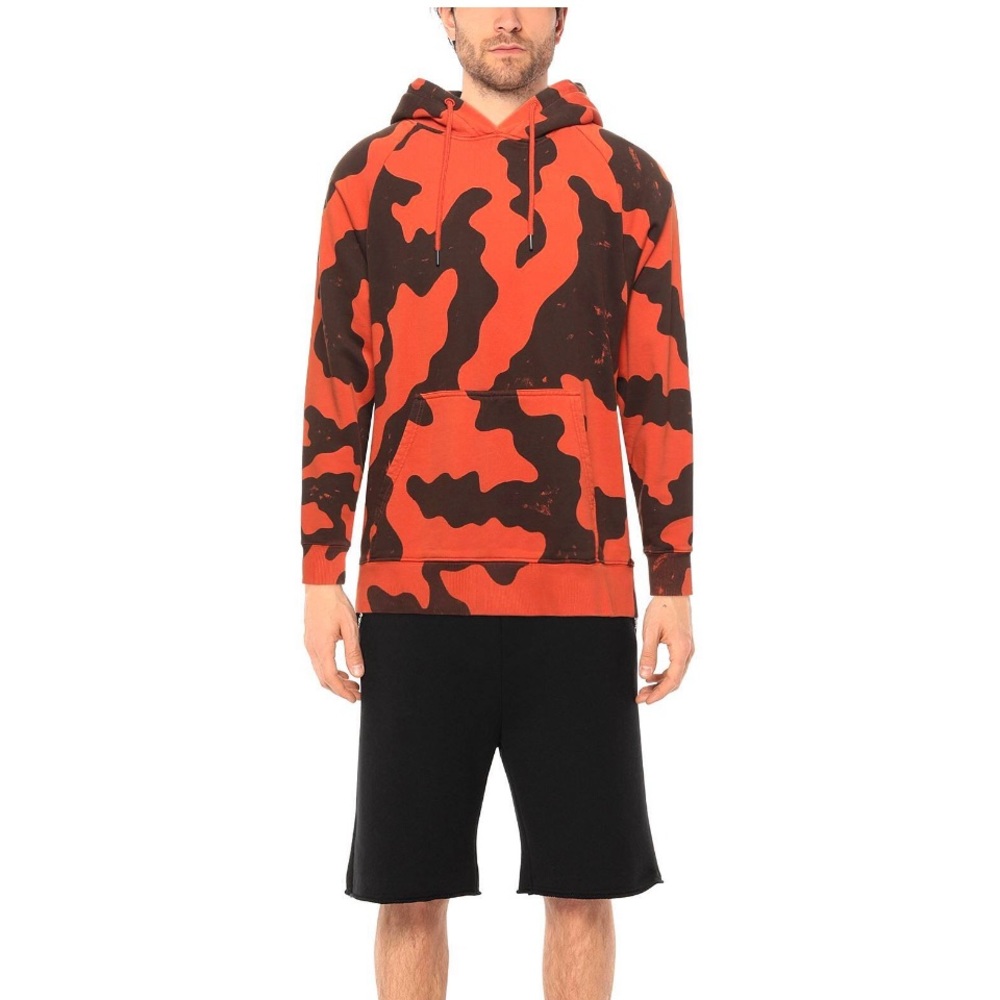 Études relaxed fit camo pullover hoodie